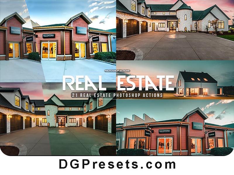 21 Real Estate Photoshop Actions Free Download Preview