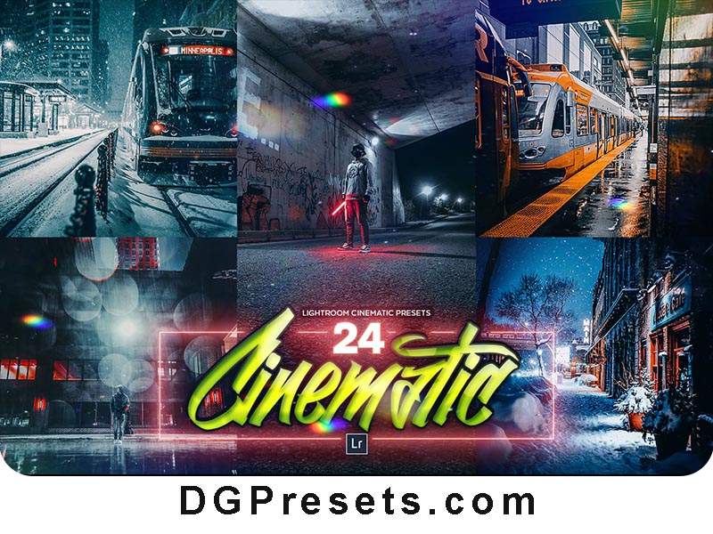 24 Cinematic PRO Photo Effects Free Lightroom Presets Preview