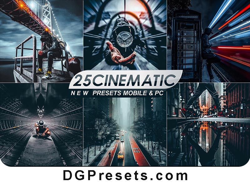 25 Cinematic Lightroom Presets Free Download Preview