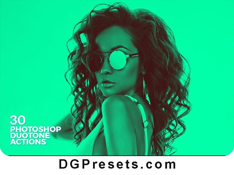 30 Duotone Photoshop Actions Free Presets Preview