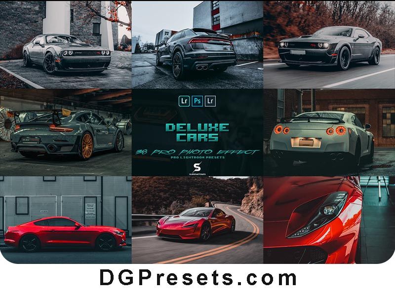 38 Lightroom Deluxe Presets for Cars Free Preview