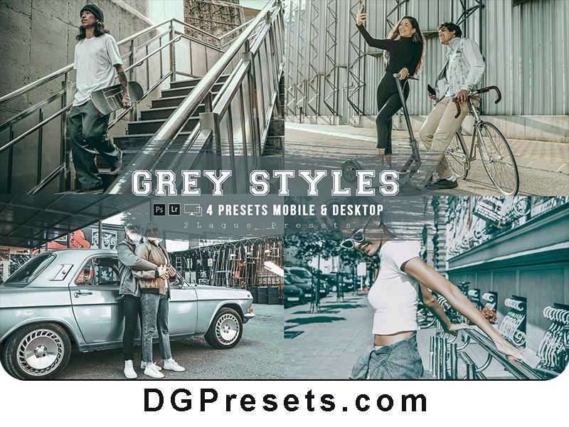 4 Gray Styles Lightroom Presets for Mobile & Desktop Free Preview