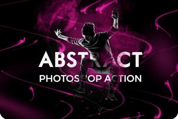 Abstract Photoshop Action Free Presets Preview