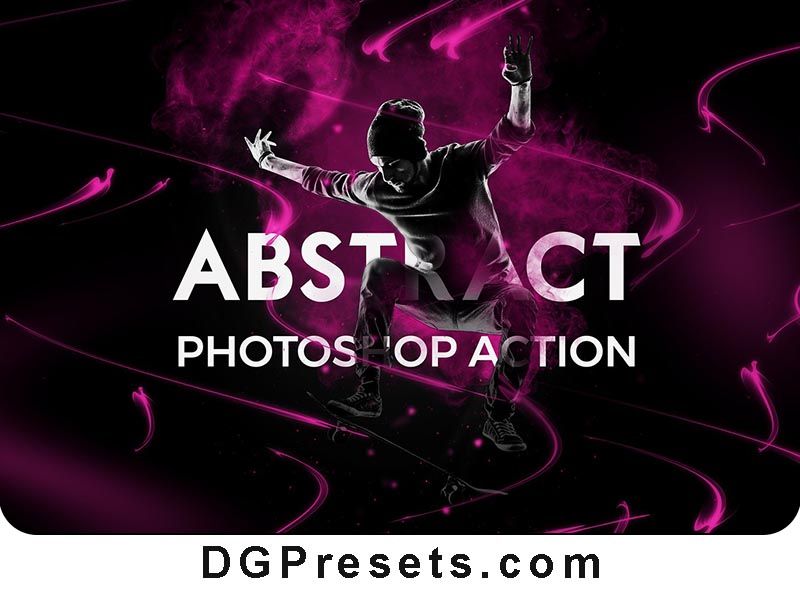 Abstract Photoshop Action Free Presets Preview