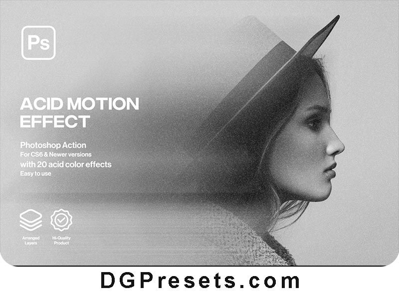 Acid Movement Effect Photoshop Action Free Download Preview