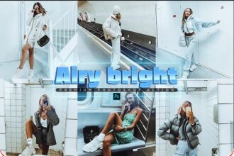 Airy Bright Photoshop Action Free Presets Preview