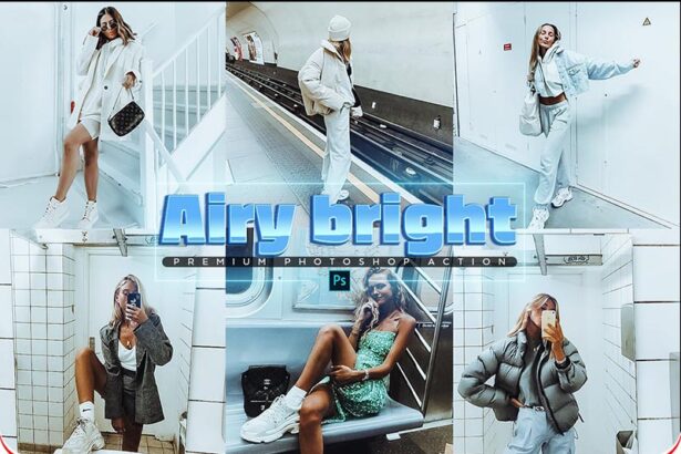 Airy Bright Photoshop Action Free Presets Preview