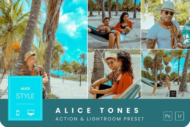 Alice Tones Photoshop Action and Lightroom Presets Free Download Preview