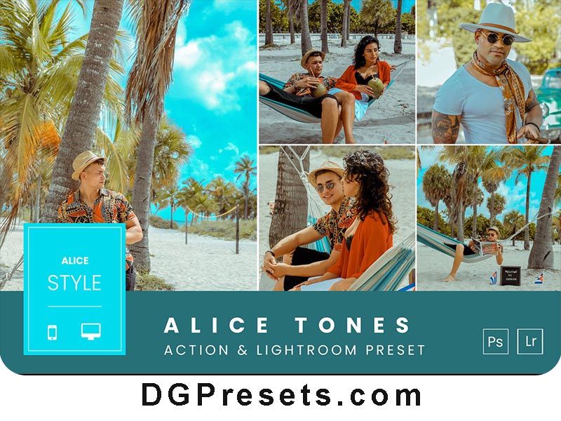 Alice Tones Photoshop Action and Lightroom Presets Free Download Preview