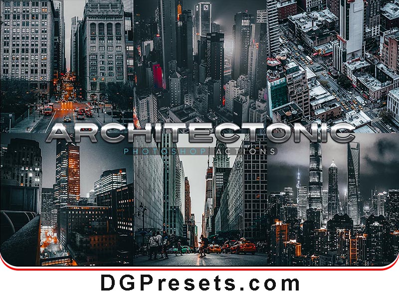 Architectural Photoshops Actions Free Presets Preview