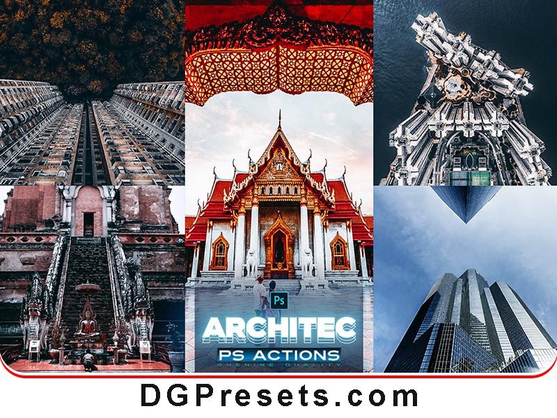 Architecture Photoshop Actions Presets Free Preview