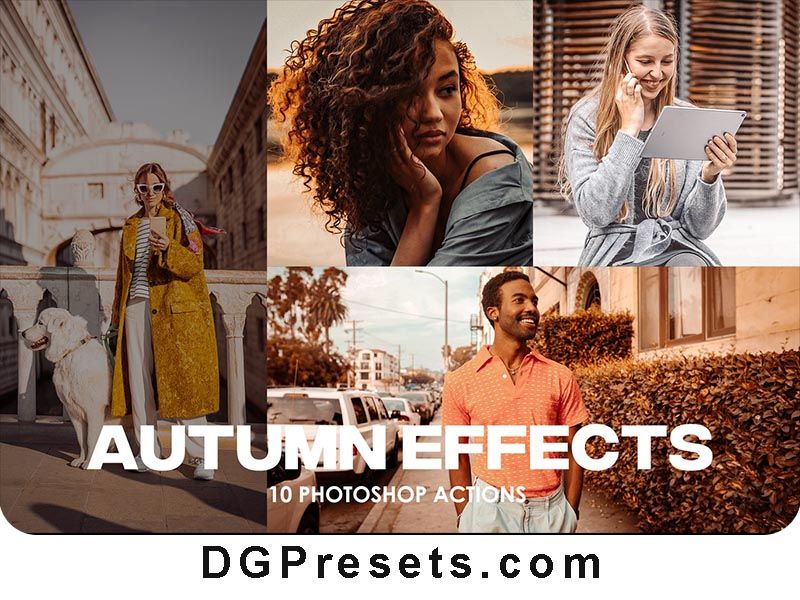 Autumn Fall 10 Photoshop Actions Free Download Preview