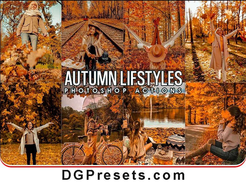 Autumn Photoshop Actions Free Presets Preview