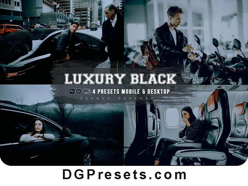 Black Luxury Lightroom Presets for Mobile & Desktop Free Preview