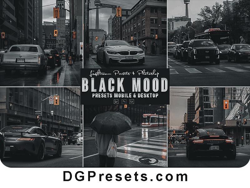 Black Mood Photoshop Action and Lightroom Presets Free Download Preview