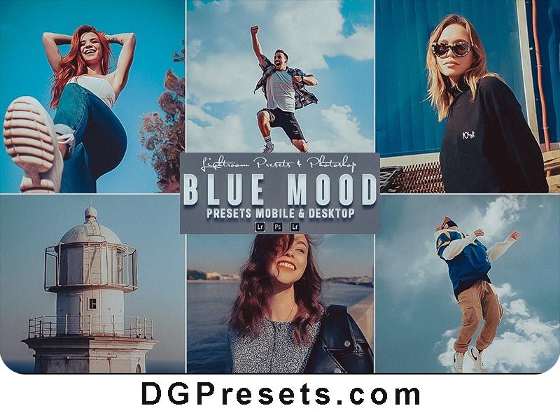 Blue Mood Photoshop Action and Lightroom Presets Free Download Preview