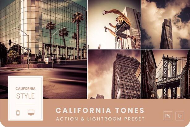 California Tones Photoshop Action and Lightroom Preset Free Download Preview