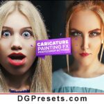 Caricature Photoshop Action Free Presets Preview