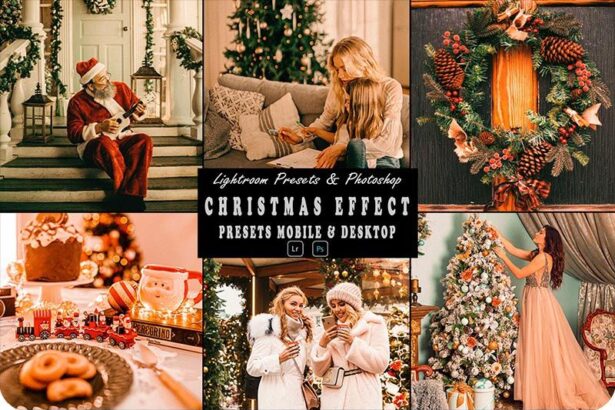 Christmas Photoshop Action and Lightroom Presets Free Preview