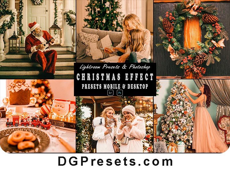 Christmas Photoshop Action and Lightroom Presets Free Preview