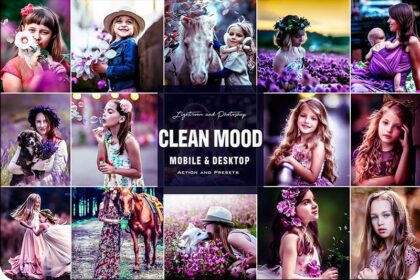 Clean Mood Free Lightroom & Photoshops Presets Preview