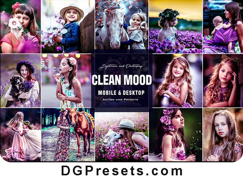 Clean Mood Free Lightroom & Photoshops Presets Preview