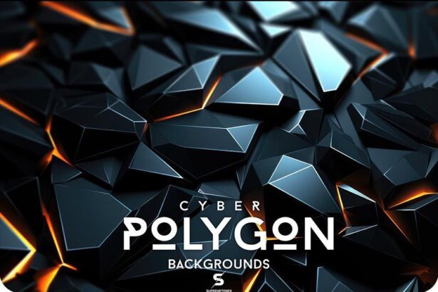 Cyber Polygon Backgrounds & Textures Free Preview