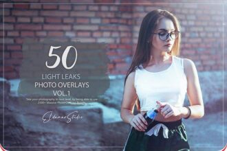 Free 50 Light Leaks Photo Overlays - Vol.1 Preview