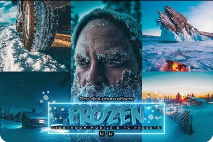 Frozen Blue Lightroom Preset Free Preview