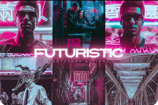 Futuristic Photoshop Actions Free Presets Preview