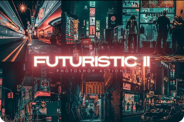 Futuristic Second Generation Photoshop Actions Free Presets Preview