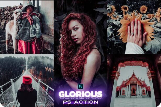 Glorious Photoshop Action Free Preset Preview