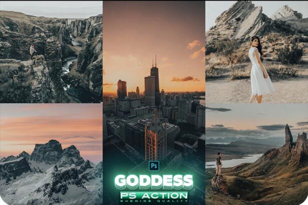 Goddess Photoshop Action Free Presets Preview