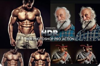 HDR Photoshop Pro Action Free Presets Preview