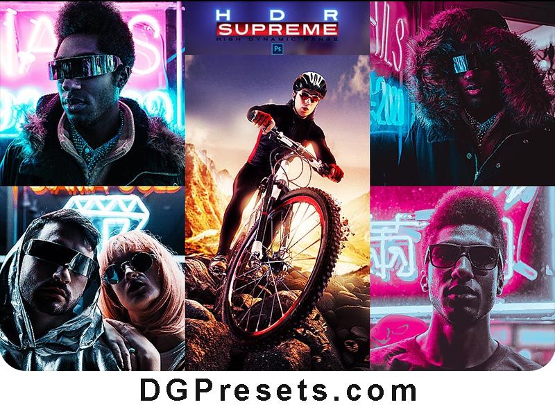 HDR Supreme Photoshop Actions Free Presets Preview