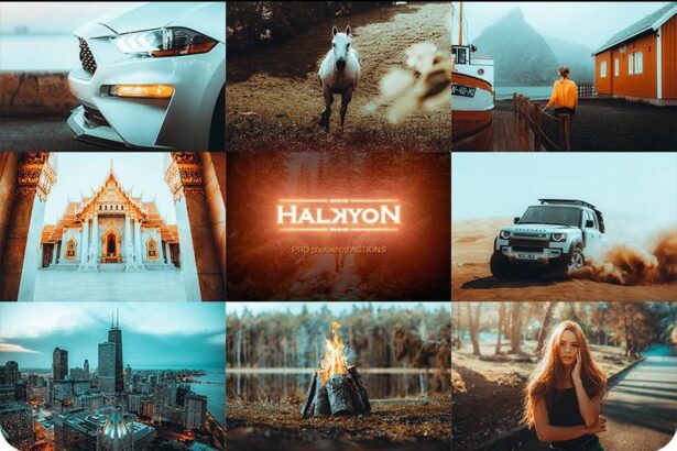 Halkyon Premium Photoshop Actions Free Presets Preview