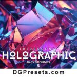 Holographic Iridescent Glass Backgrounds Free Preview