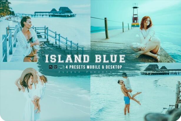 Island Blue 4 Lightroom Presets Free Download Preview