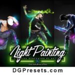 Light Painting Photoshop Action Free Presets Preview