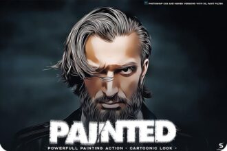 Painted PRO Painting Photoshop Action Free Presets Preview