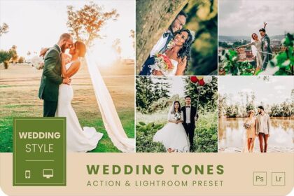 Wedding Tones Photoshop Action and Lightroom Preset Free Preview