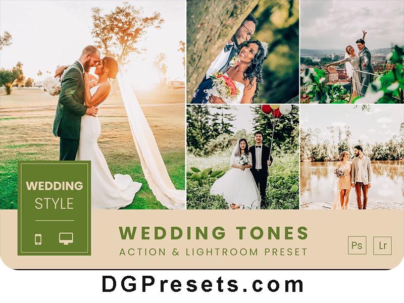 Wedding Tones Photoshop Action and Lightroom Preset Free Preview