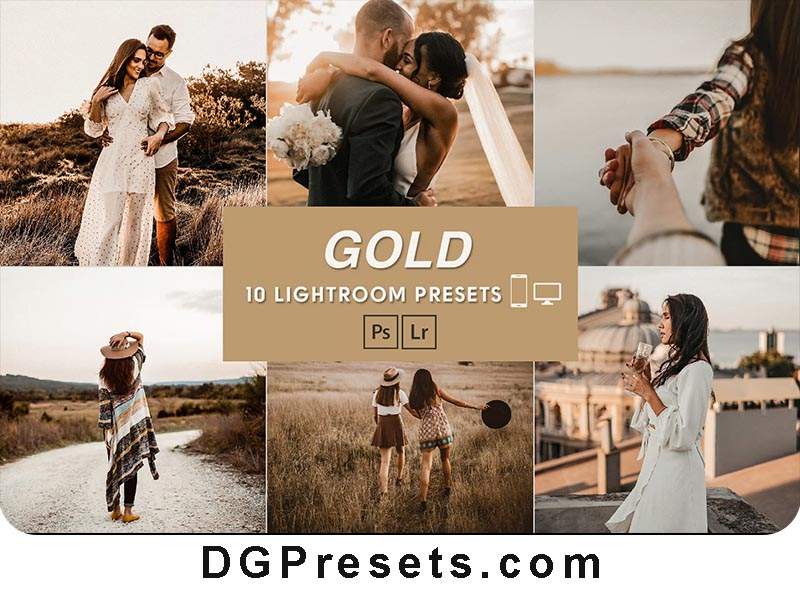 10 Golden Brown Lightroom Presets Free Download Preview