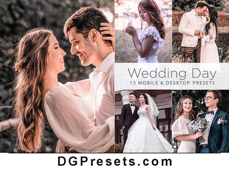 15 Wedding Day Lightroom Presets Free Download Preview