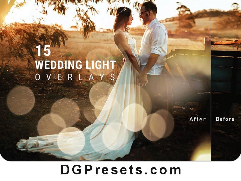 15 Wedding Light Photoshop Overlays Free Download Preview