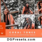 Coral Tones Action and Lightroom Preset Free Download Preview