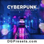 Cyberpunk Photoshop Action Free Download Preview