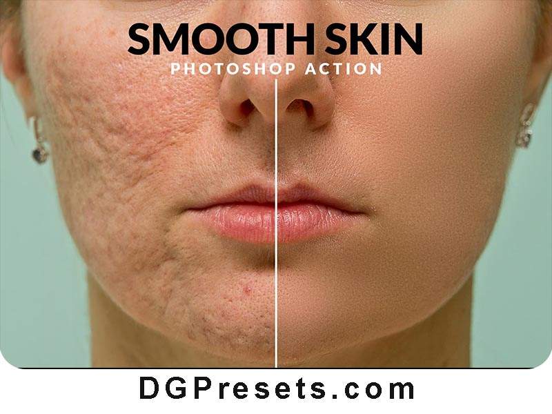 Smooth Skin Retouch Photoshop Action Free Download Preview